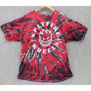Vintage Spitfire Wheels Shirt Mens XL Multicolor Tie Dye Graphic Graphic Y2k